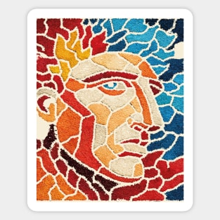 The Titan | A Mythological Mosaic Portrait Sticker